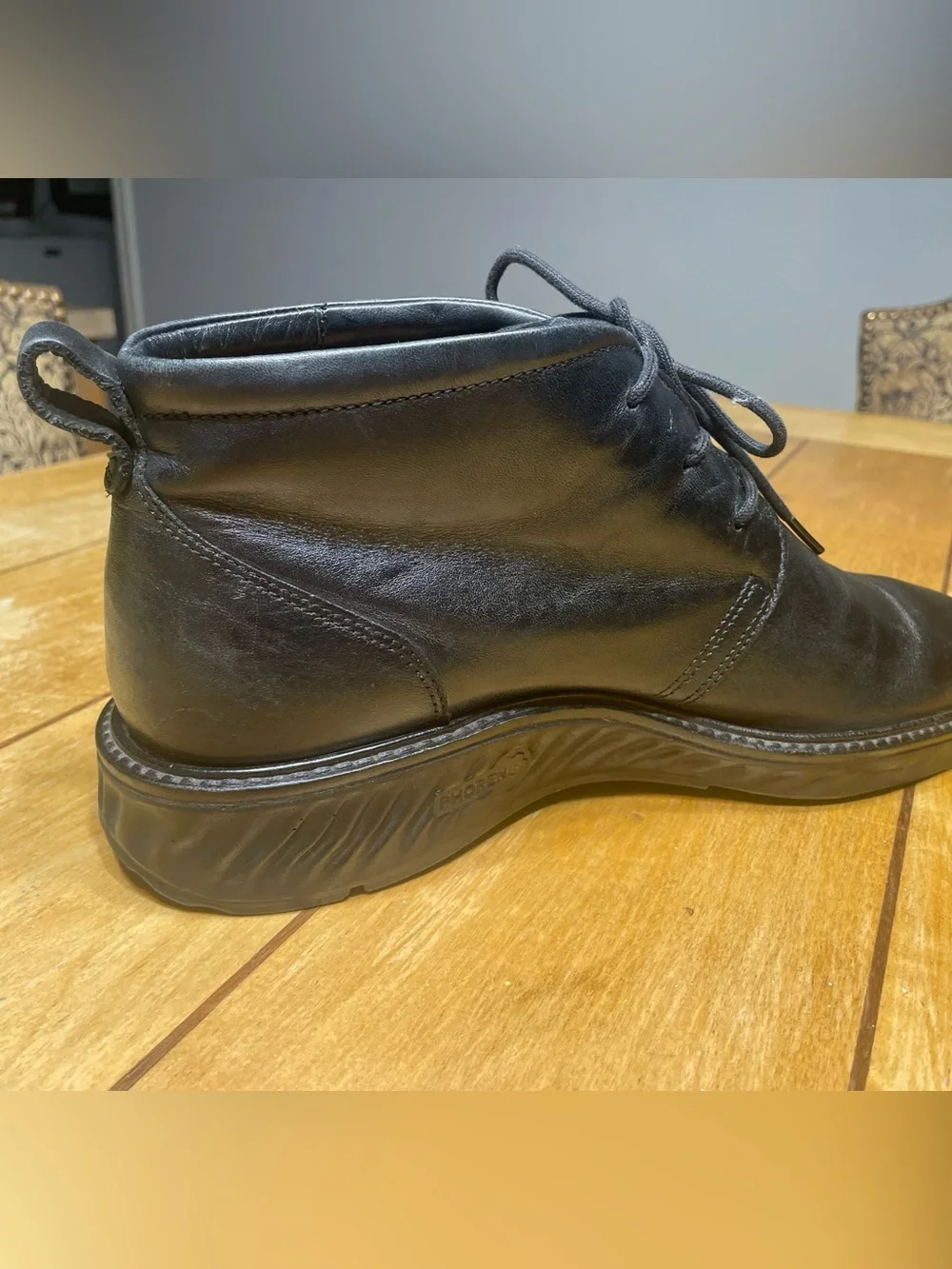 Ecco Men's St.1 Hybrid Black Leather Chukka Boots GTX GoreTex US 9-9.5 EU 43 EUC